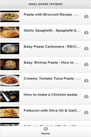 面食食谱 easy pasta recipes截图2