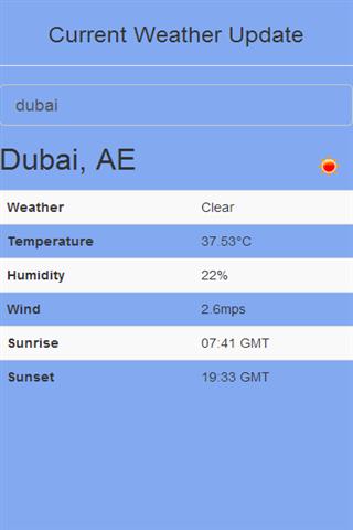 当前天气更新 Current Weather Update截图4