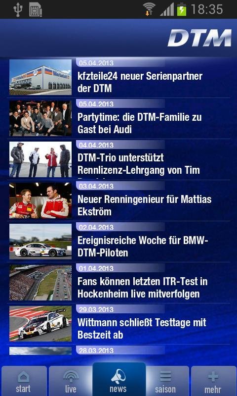 DTM – die offizielle Ap...截图1