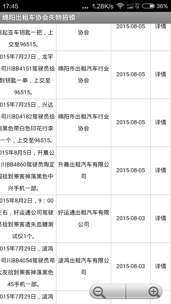 绵阳出租汽车行业协会截图1