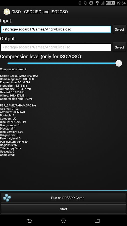 CISO – PSP ISO Compress...截图4