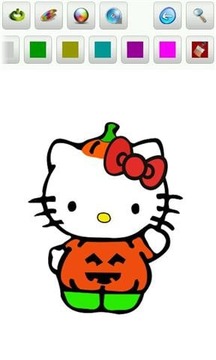 Hello Kitty Coloring Pages截图