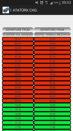 Alanya Municipality Bus Times截图2