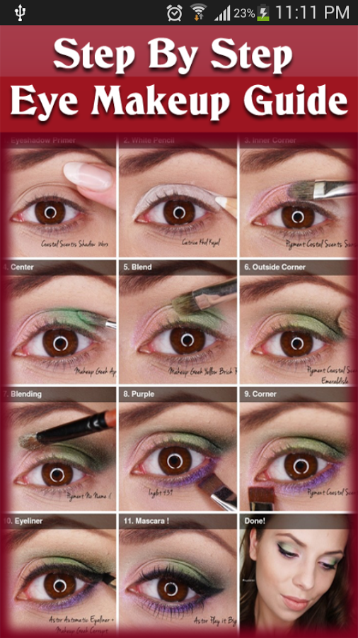 Step By Step Eye Makeup Guide截图1