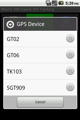 Bonrix SMS based GPS Tracking截图5