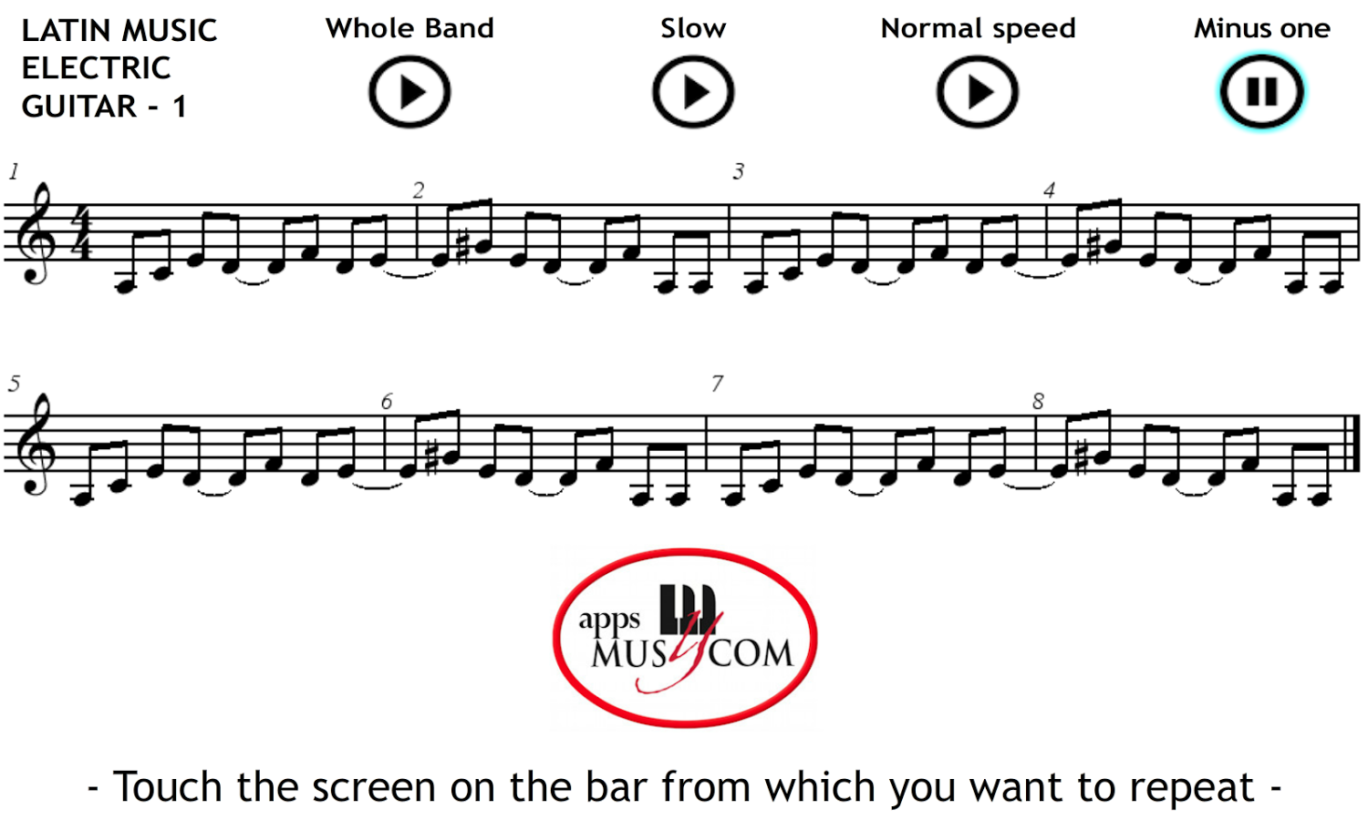 Play Electric Guitar Latin 1截图10