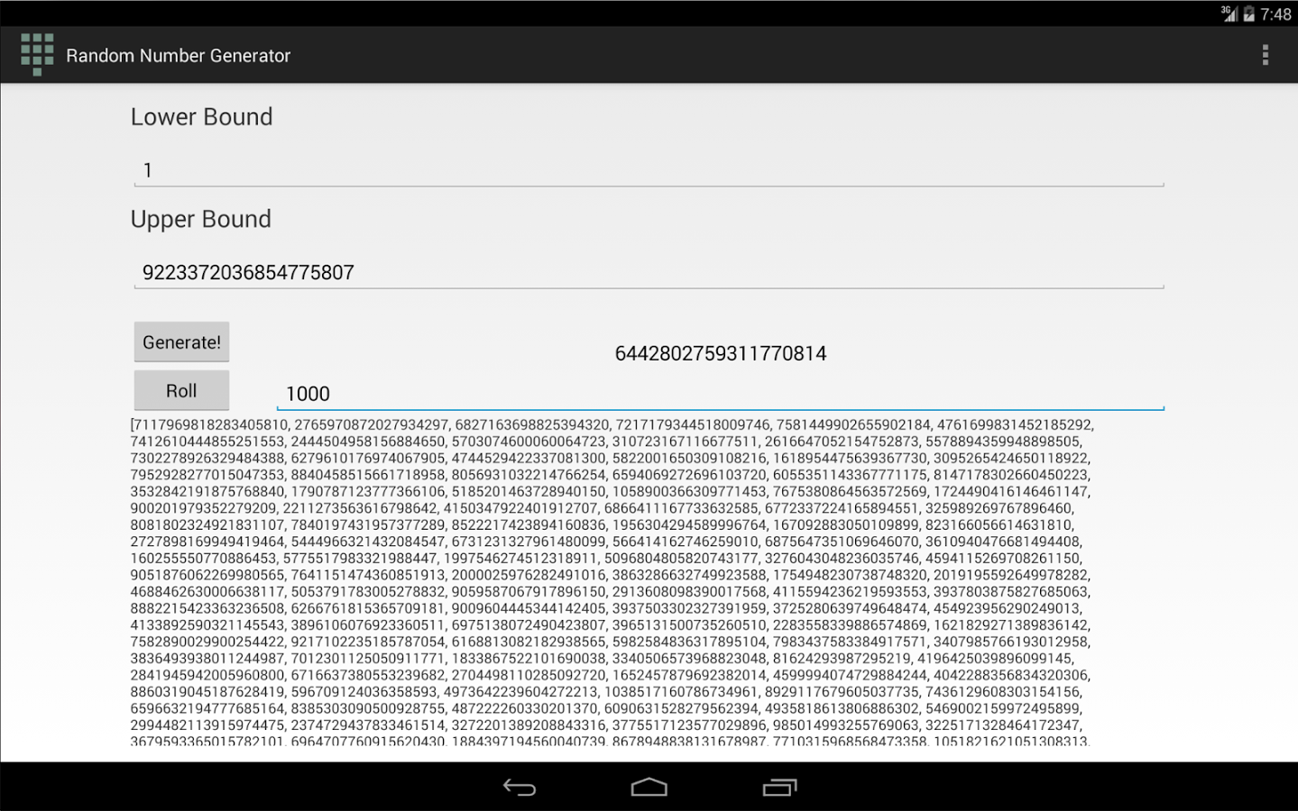 Better Random Number Generator截图3