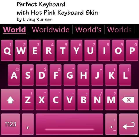 Hot Pink Keyboard Skin截图1