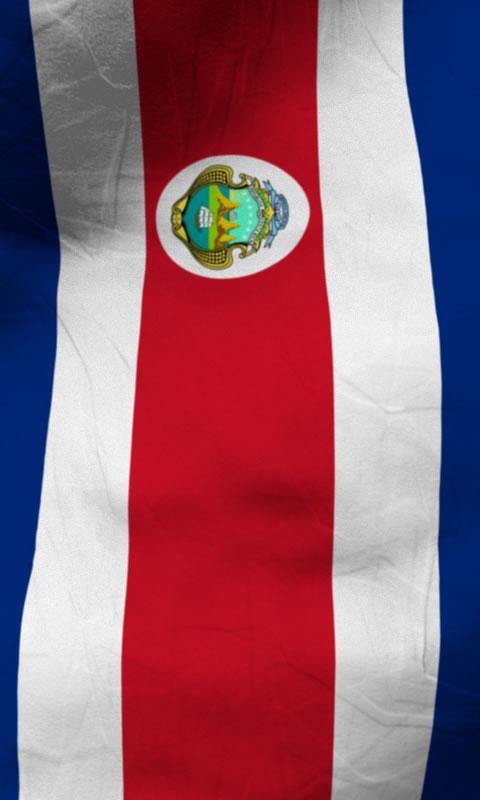 Costa rica flag lwp Free截图4