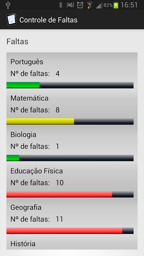 Controle de Faltas截图6
