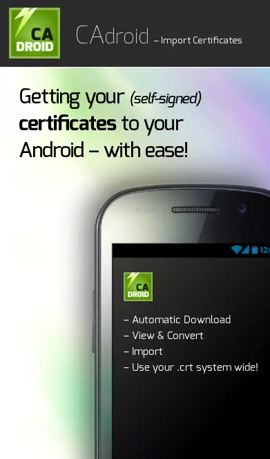 CAdroid – Import Certificates截图4