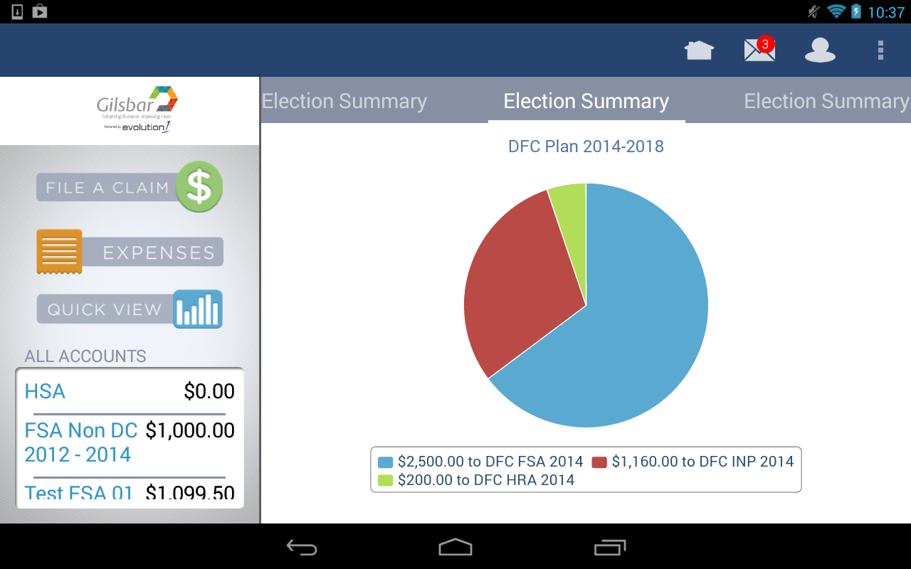 myGilsbar – FSA, HRA, HSA截图6