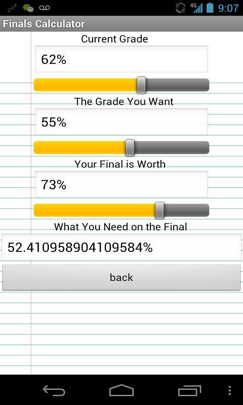 Finals Calculator截图1