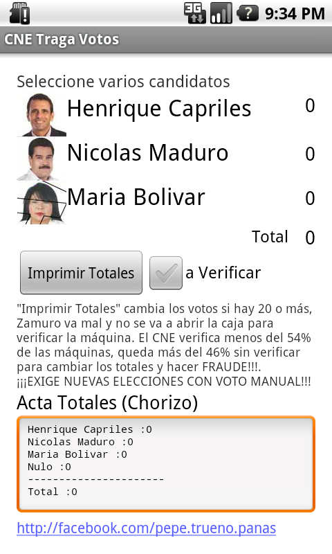 Venezuela 2013 CNE Traga Votos截图1