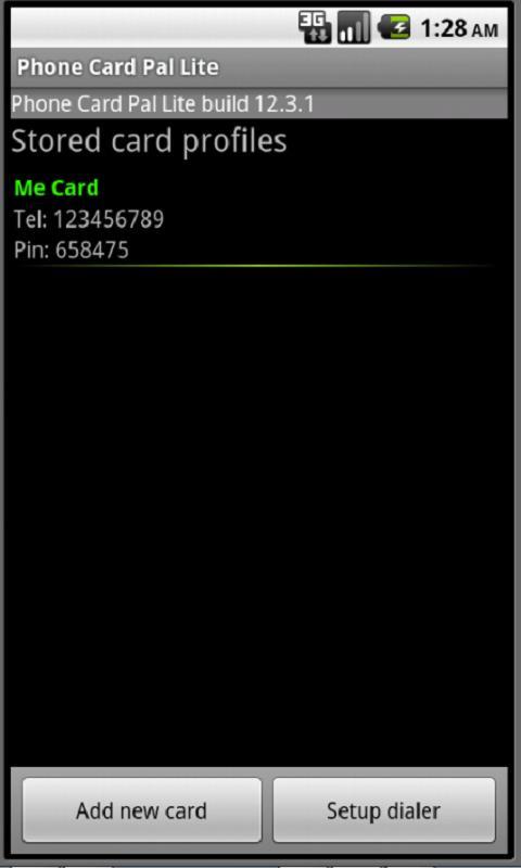 Phone Card Pal Lite截图1