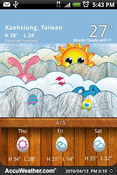 9s-Weather Theme+ (复活节)截图