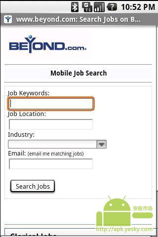 在Beyond.com搜索职位截图4