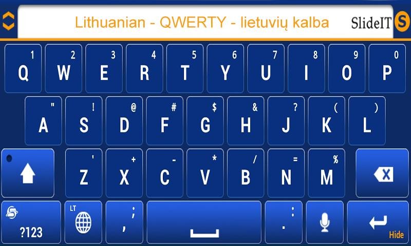 立陶宛 - 滑动键盘截图3