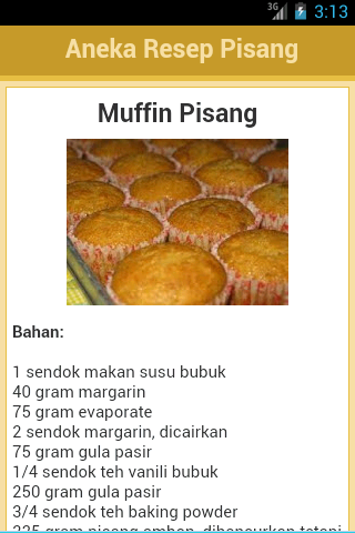 Resep Aneka Olahan Pisang截图5