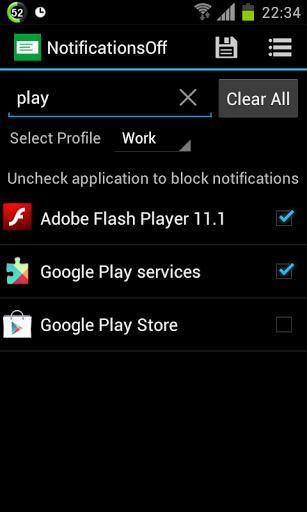 通知过滤器:Notifications Off截图1