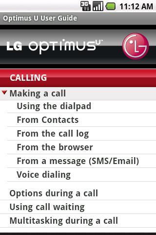 LG Optimus U User Guide截图2