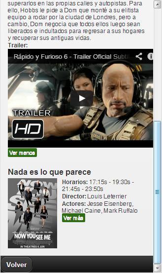 Cartelera de Cines de la Costa截图3