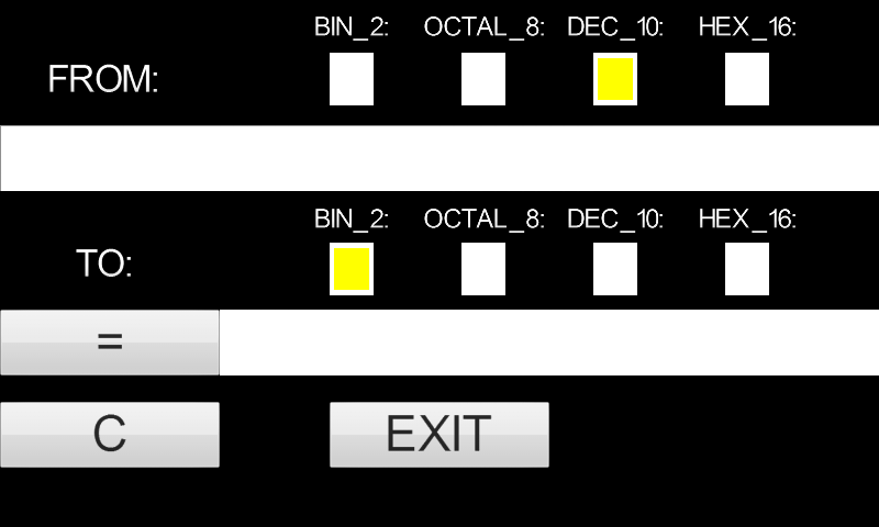 Bin Octal Dec Hex Converter截图1