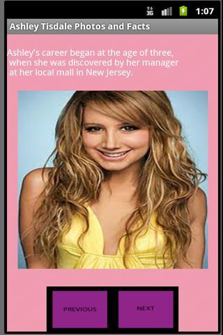 Ashley Tisdale Fan Facts截图2