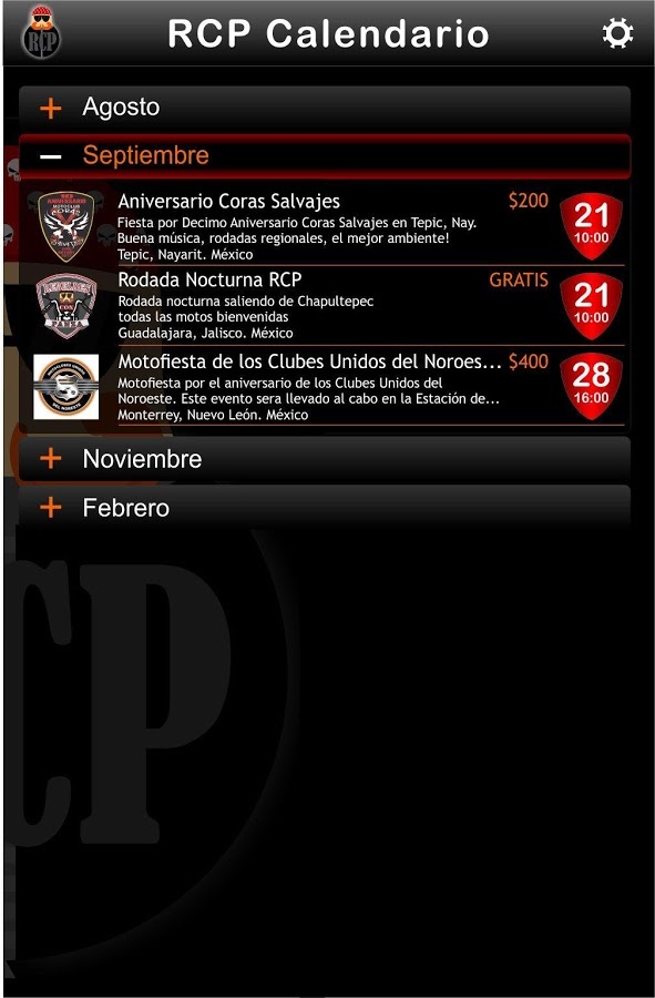 RCP Calendario截图3