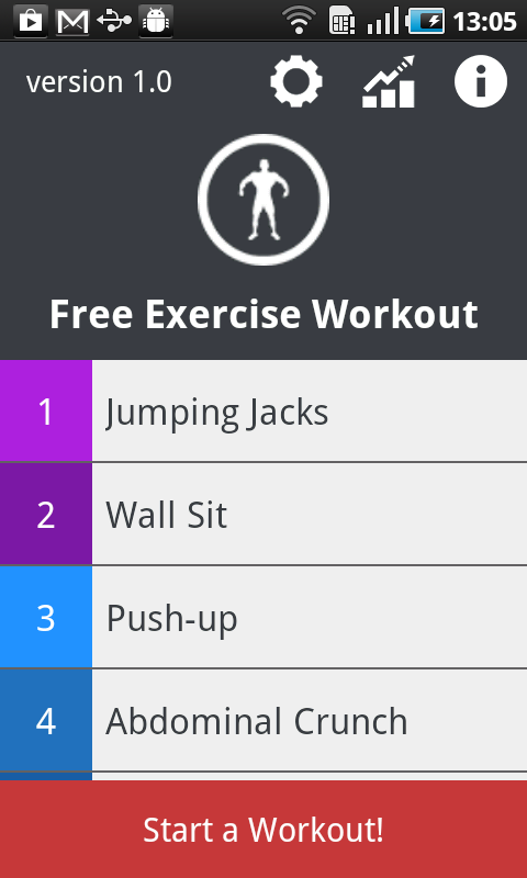 Free Exercise Workout截图8