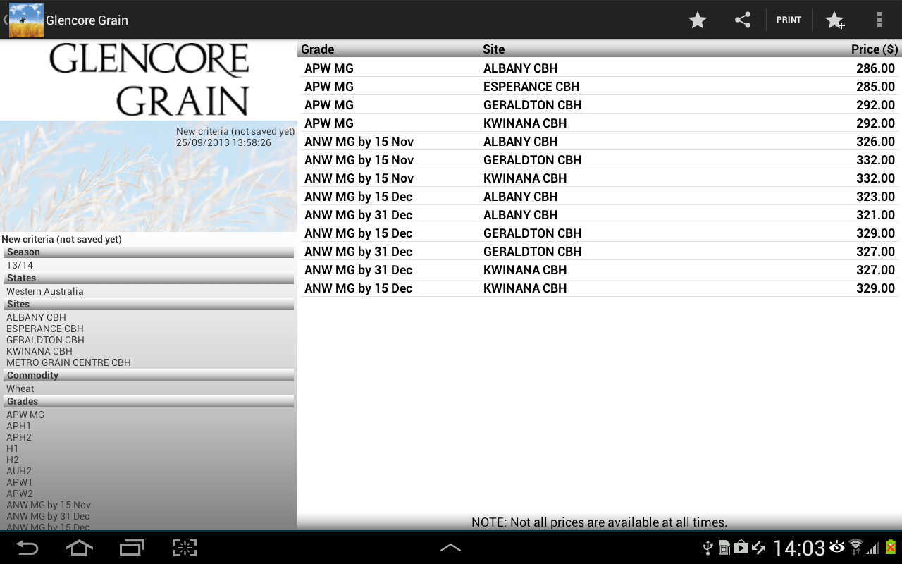 Glencore Australia Pricing截图1