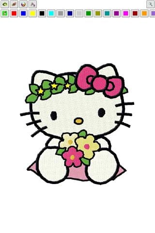 Hello Kitty Coloring Pages截图1
