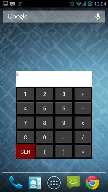 小部件的计算器截图1