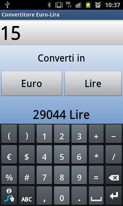 Convertitore Euro-Lira Italia截图1