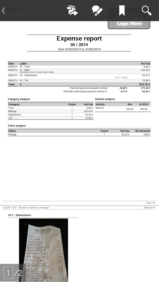 N2F - 费用 (expense reports)截图2