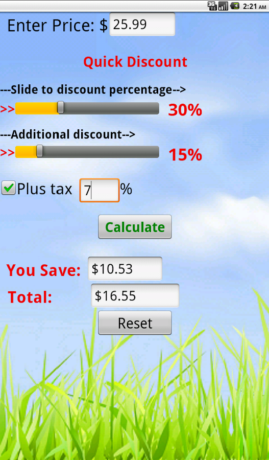 Quick Discount Calculator截图4