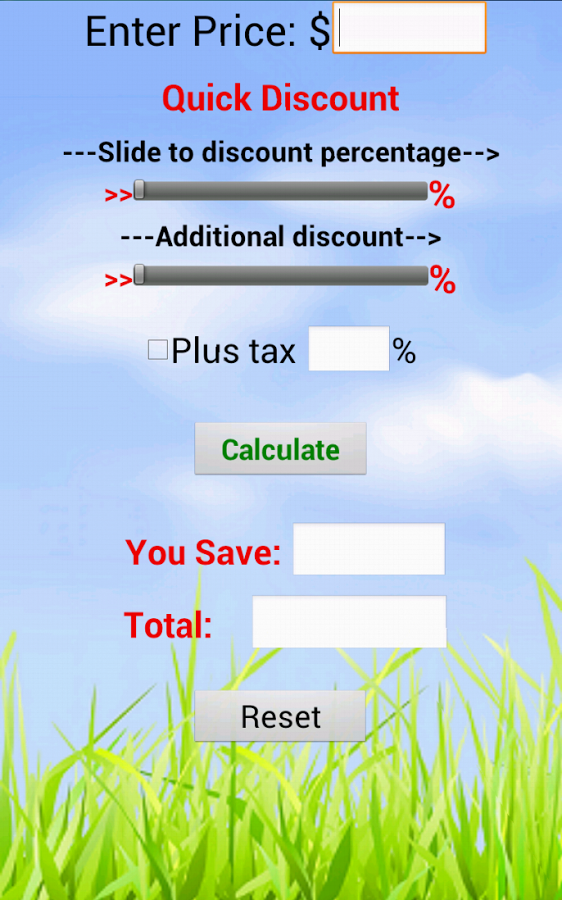 Quick Discount Calculator截图1