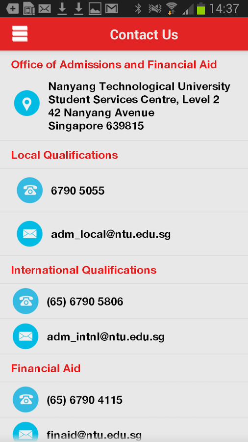 NTU Undergraduate Admissions截图4