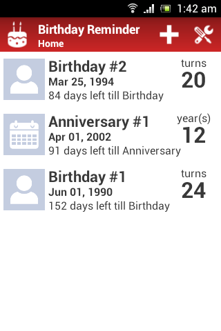 Birthday Reminder Alarm截图3