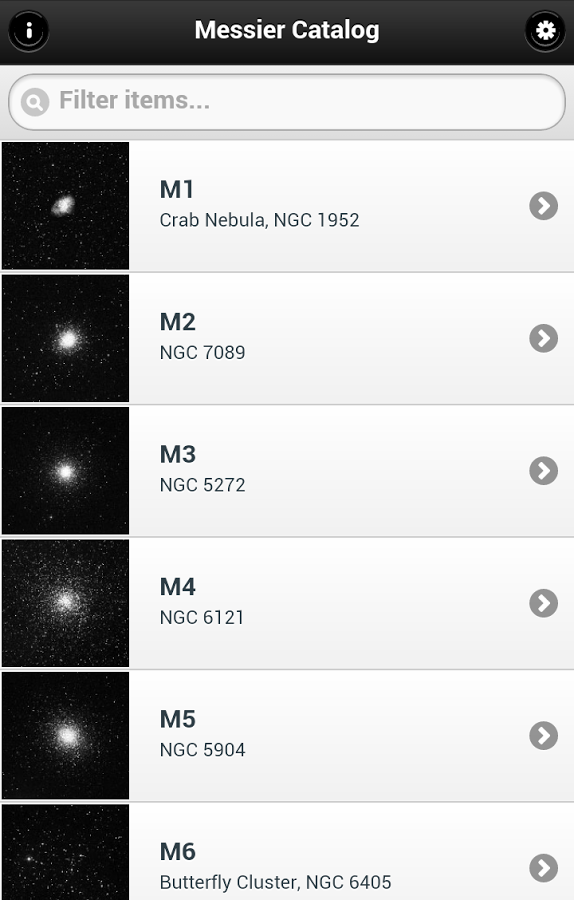 Messier Catalog - Astronomical截图1