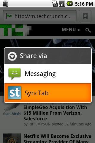 SyncTab - send links easily截图2