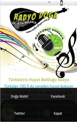 Ankara Doğa Radyo Sizlerle截图2