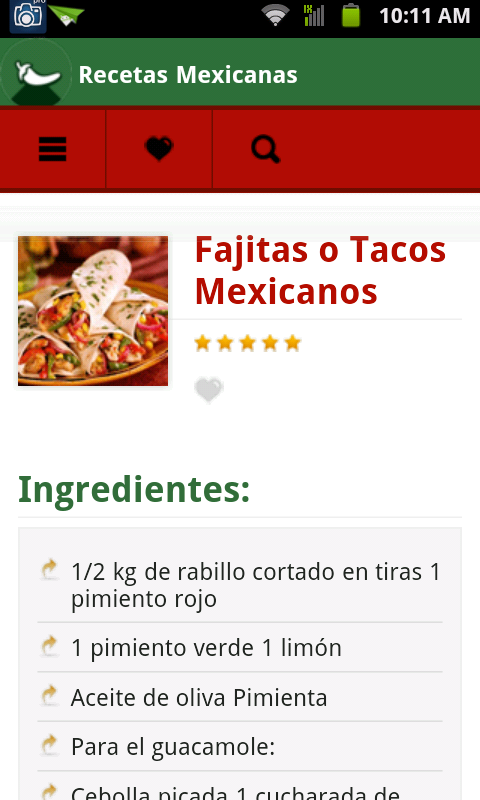 Recetas Mexicanas截图6