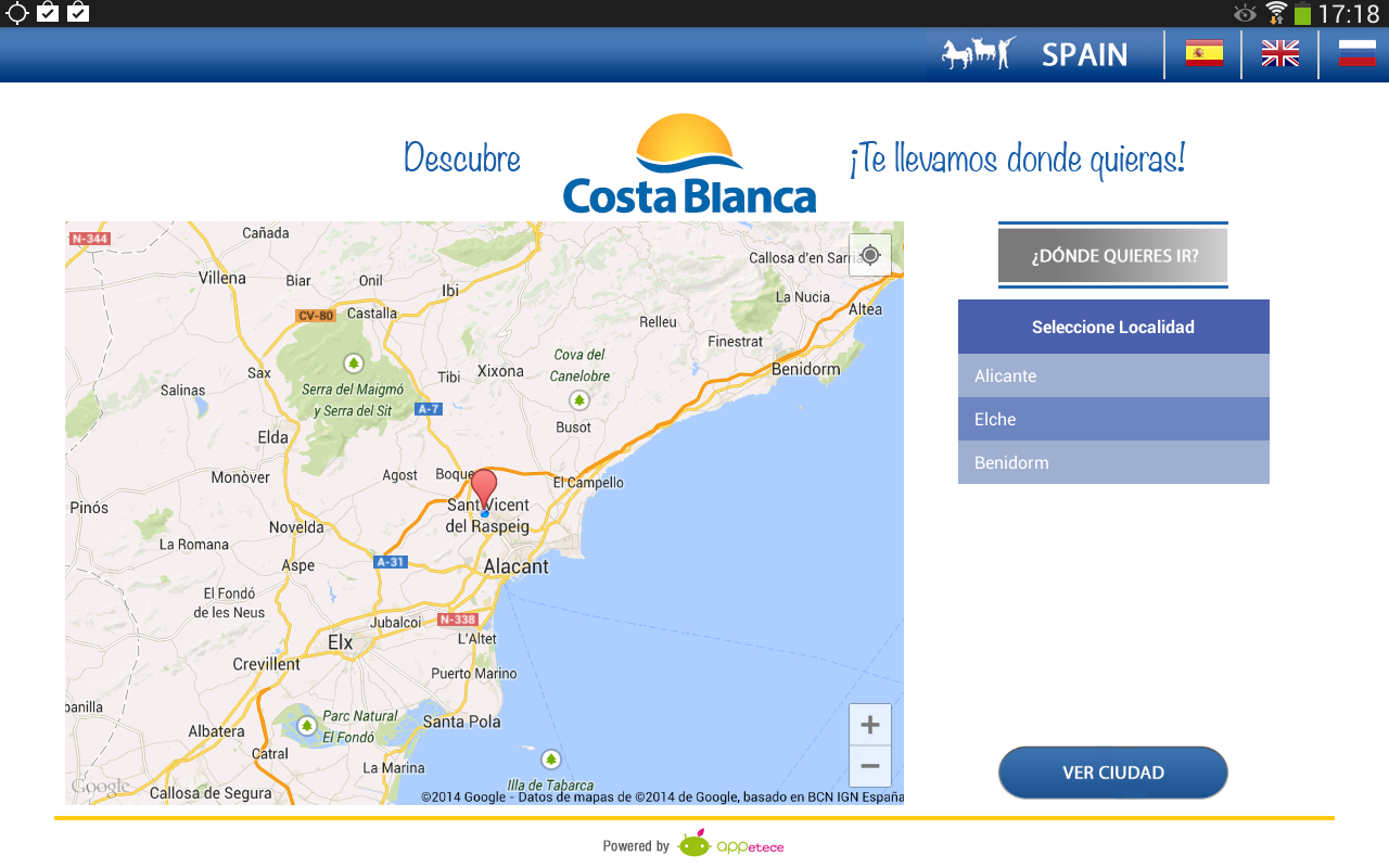 Costa Blanca Guía Viaje Tablet截图1