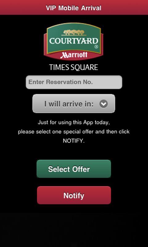 Courtyard VIP Mobile Arrival截图1