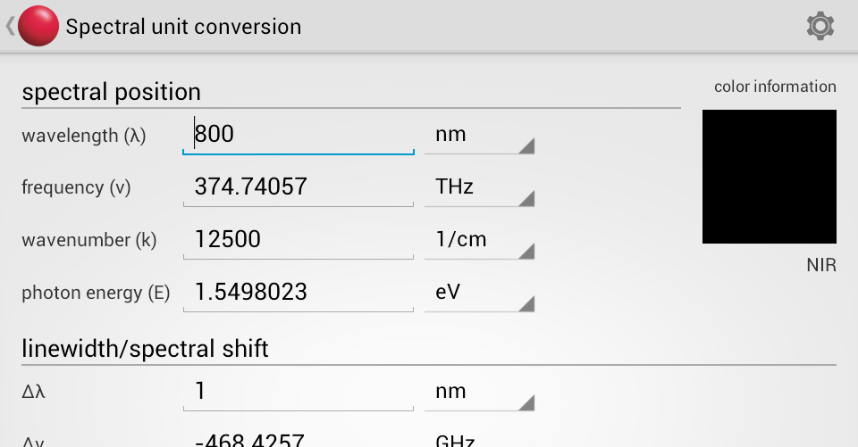 ToptiCalc – Optics Calculator截图1