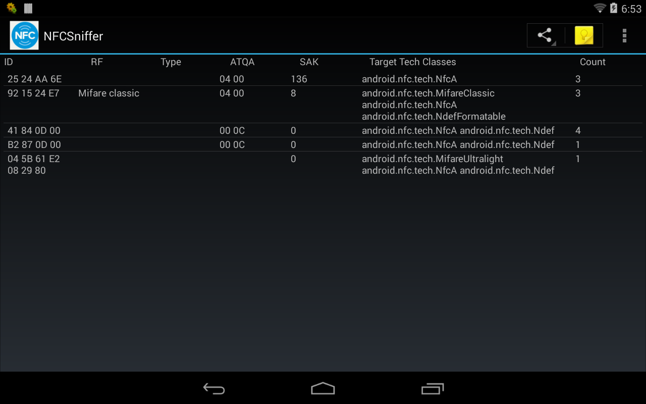 NFC Sniffer截图1