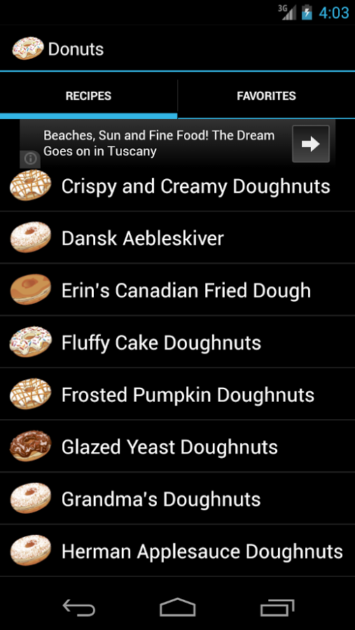 Donut Recipes截图1