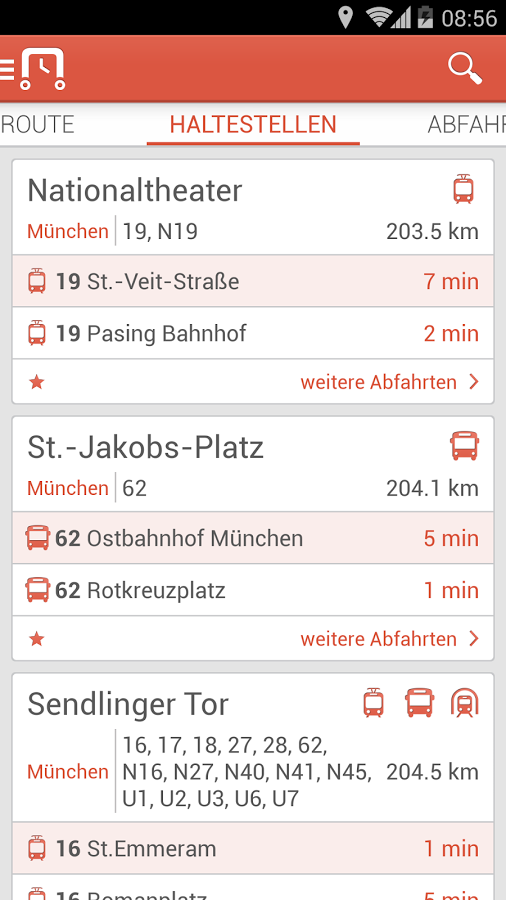 nextstop München MVG Fahrplan截图2