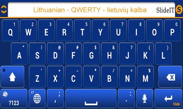 立陶宛 - 滑动键盘截图1